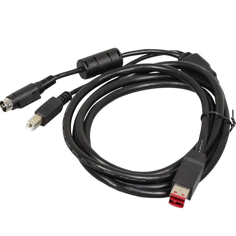 Powered USB Y כבל למדפסת קופה