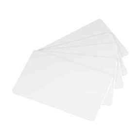 כרטיס PVC לבן ריק של Evolis בגודל כרטיס אשראי, דגם C4001