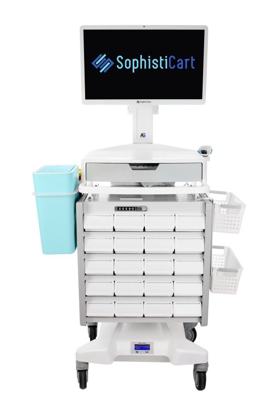 עגלה רפואיות עם ארון תרופות